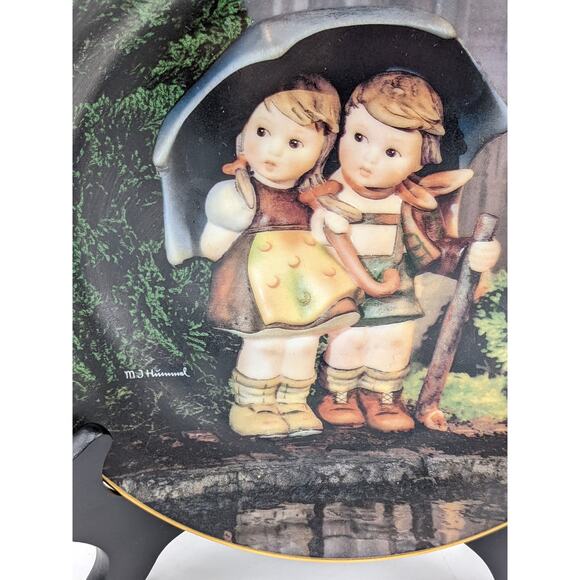 MJ Hummel Little Companions Plate Collection Set 2 Limited Edition, Danbury Mint - Picture 7 of 8